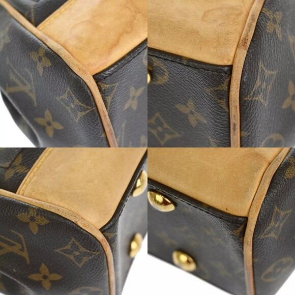 Auth LOUIS VUITTON Logo Beverly MM Shoulder Bag Monogram Leather - Picture 10 of 16